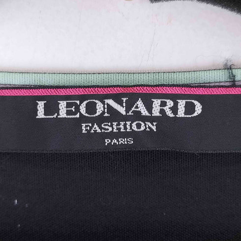 レオナール LEONARD ラインストーン フラワープリントカットソー レディース L