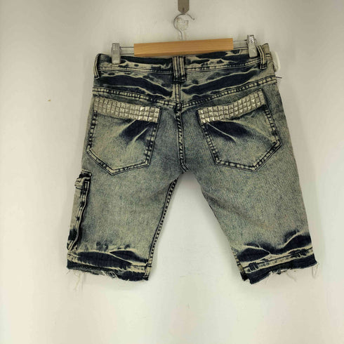 グラッドニュース GLAD NEWS スタッズ加工 デニムショーツ メンズ JPN:3