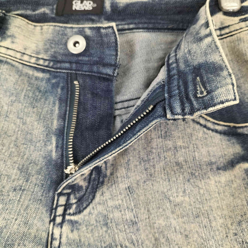 グラッドニュース GLAD NEWS スタッズ加工 デニムショーツ メンズ JPN:3