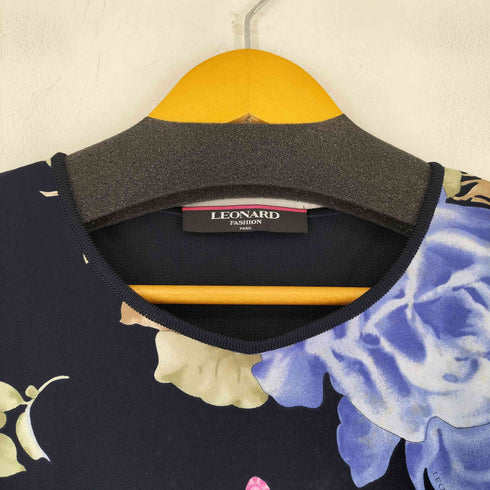 レオナール LEONARD カンカン フラワープリントブラウス レディース L