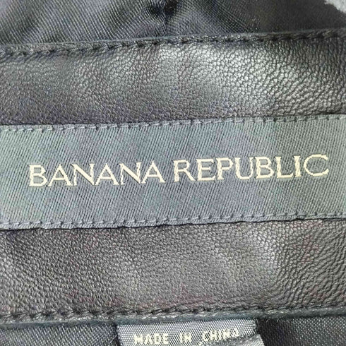 バナナリパブリック BANANA REPUBLIC 00s レザージップアップジャケット メンズ JPN:S