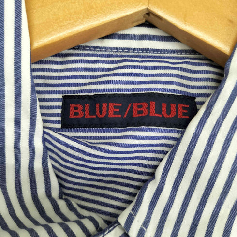 ブルーブルー BLUE BLUE クレイジーパターン マルチストライプ ボタンダウンシャツ メンズ JPN:1