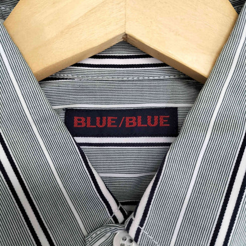 ブルーブルー BLUE BLUE ストライプ コットン ボタンダウンシャツ メンズ JPN:1