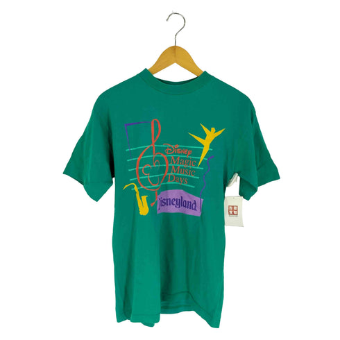 90s USA製 袖シングル 裾ダブルステッチ フロントプリント Tシャツ メンズ import:M