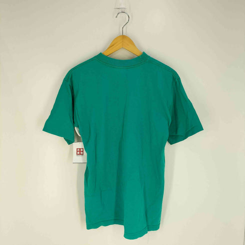 90s USA製 袖シングル 裾ダブルステッチ フロントプリント Tシャツ メンズ import:M