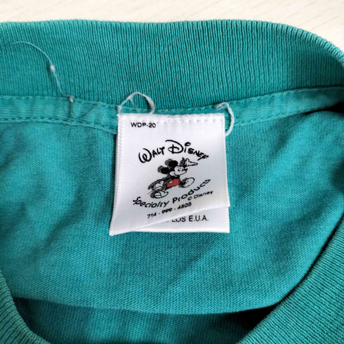 90s USA製 袖シングル 裾ダブルステッチ フロントプリント Tシャツ メンズ import:M