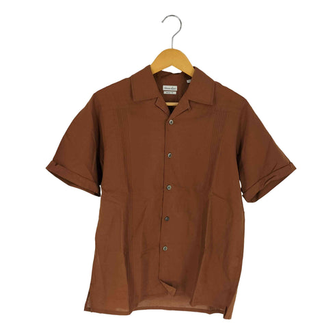 スティーブンアラン Steven Alan C/L SLUB CUBA SHIRT-BOLD キューバシャツ メンズ import:S