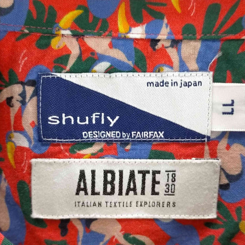 Shufly designed by fairfax ALBIATE アロハデザインシャツ メンズ LL