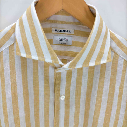 フェアファクス FAIRFAX ストライプ リネンドレスシャツ メンズ JPN:L