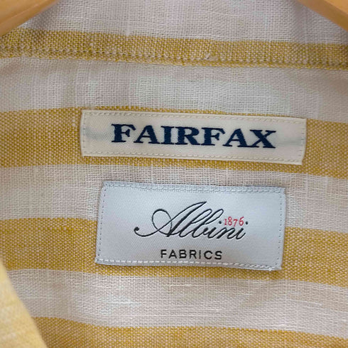 フェアファクス FAIRFAX ストライプ リネンドレスシャツ メンズ JPN:L