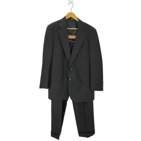 ブルックスブラザーズ BROOKS BROTHERS 1818 背抜き ストライプ ウール スーツセットアップ 2B メンズ A6