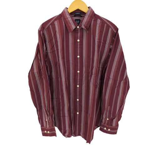 ギャップ Gap CLASSIC FIT マルチストライプ L/S シャツ メンズ JPN:L