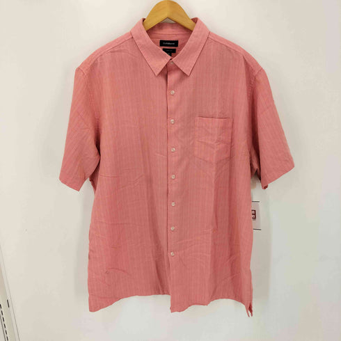 クラフトアンドバロー Croft&Barrow ストライプ S/S シャツ メンズ JPN:XL
