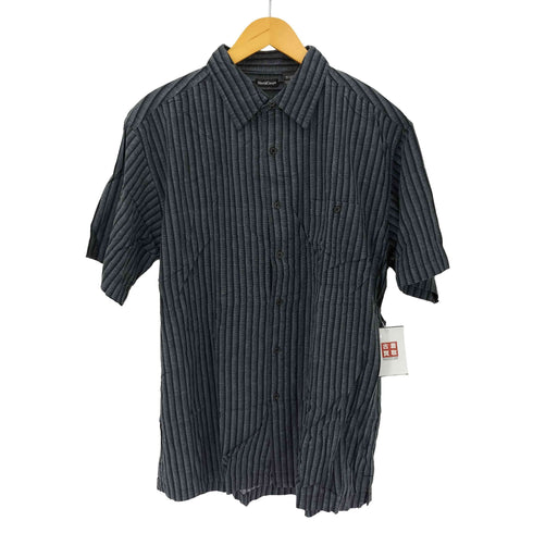 NORTH CREST レーヨン混 ストライプ S/S シャツ メンズ JPN:L