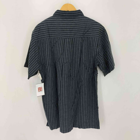 NORTH CREST レーヨン混 ストライプ S/S シャツ メンズ JPN:L