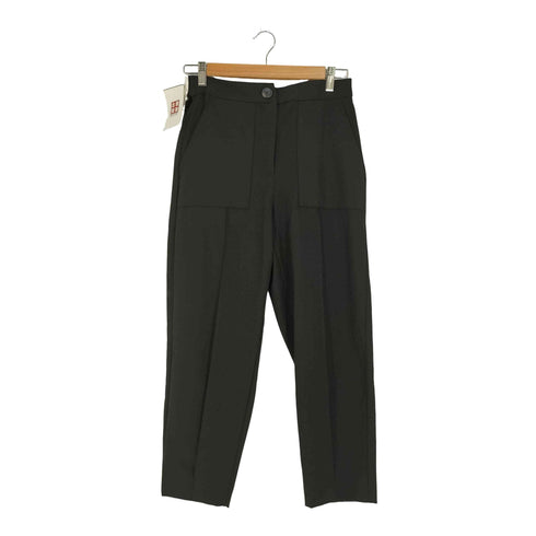 ザラ ZARA CARROT FIT PLEATED ANKLE-GRAZER TROUSERS クロップドパンツ レディース import:XS