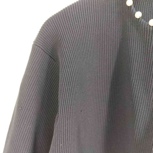 ユナイテッドアローズグリーンレーベルリラクシング UNITED ARROWS green label relaxing フェイクパール クロップド カーディガン -ウォッシャブル レディース
