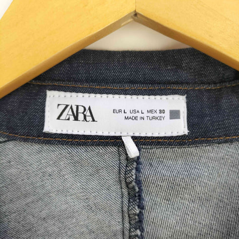 ザラ ZARA DENIM EFFECT SHIRTDRESS デニムシャツワンピース レディース import:L