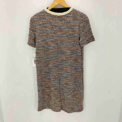 ザラ ZARA パール ツィード ワンピース レディース import:M