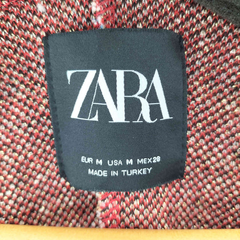 ザラ ZARA パール ツィード ワンピース レディース import:M