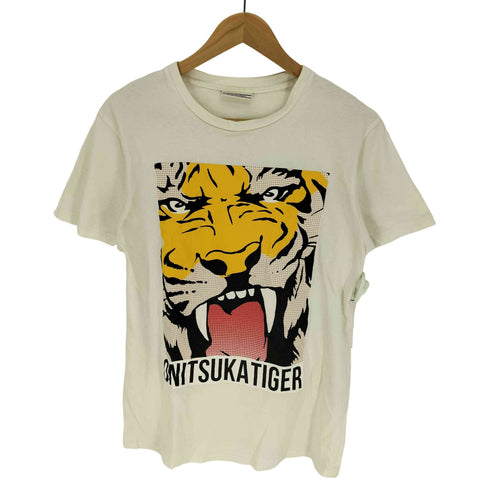 オニツカタイガー ONITSUKA TIGER タイガーフェイス プリント S/S クルーネック Tシャツ メンズ import:M