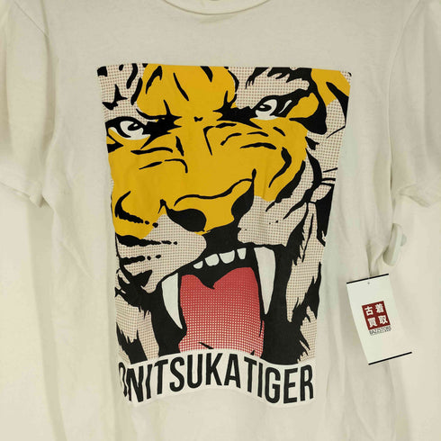 オニツカタイガー ONITSUKA TIGER タイガーフェイス プリント S/S クルーネック Tシャツ メンズ import:M