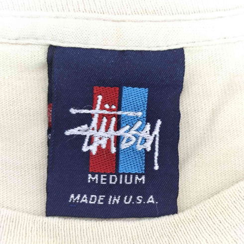 ステューシー Stussy 90S 紺タグ USA製 old プリント S/S Tシャツ メンズ import:M