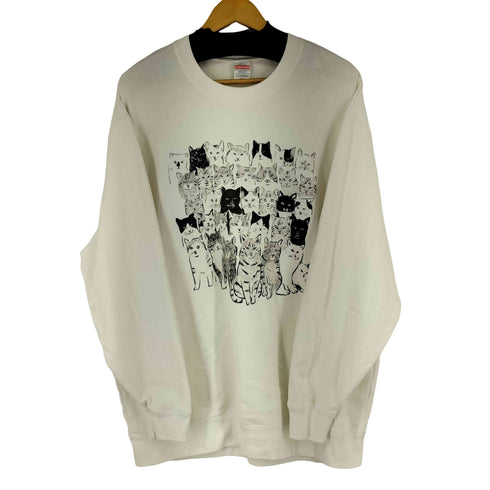 ユナイテッドアスレ UNITED ATHLE 猫プリント クルーネックスウェット メンズ JPN:XXL