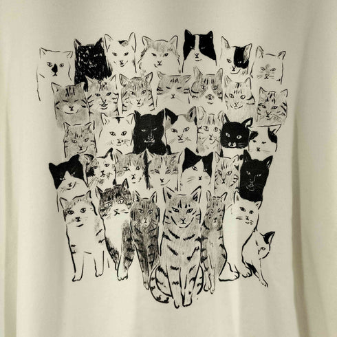 ユナイテッドアスレ UNITED ATHLE 猫プリント クルーネックスウェット メンズ JPN:XXL