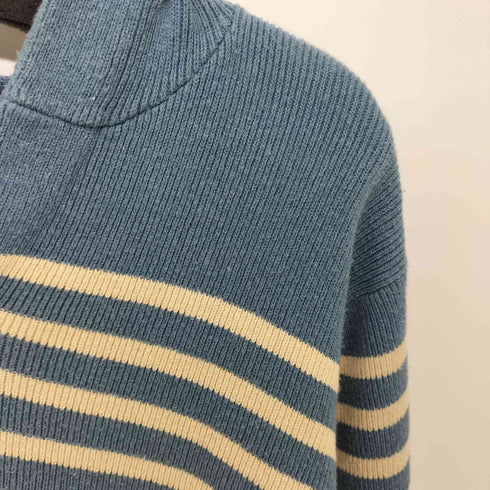 ポロジーンズカンパニーラルフローレン POLO JEANS COMPANY RALPH LAUREN 00S ポニー無し アクリル混 ボーダー コットンニット プルオーバー パーカー メンズ import:S
