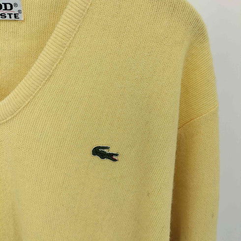 アイゾッドラコステ IZOD LACOSTE 70S 糸巻タグ ワニワッペン Vネック ニット メンズ