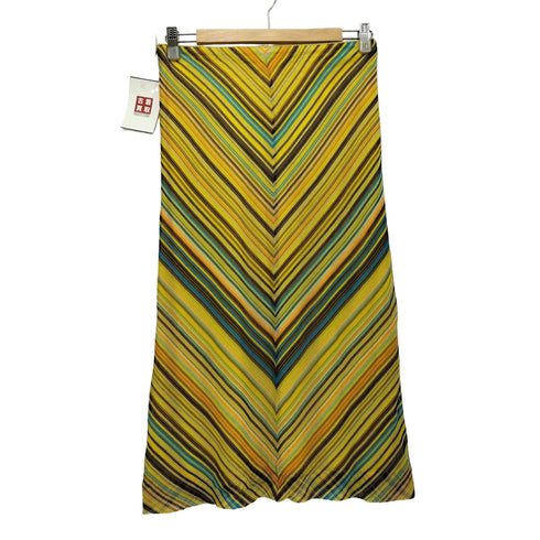 ミッソーニ MISSONI 90S イタリア製 バイアス柄 ミディアムスカート レディース DE:40
