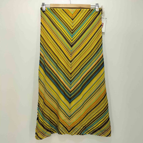 ミッソーニ MISSONI 90S イタリア製 バイアス柄 ミディアムスカート レディース DE:40