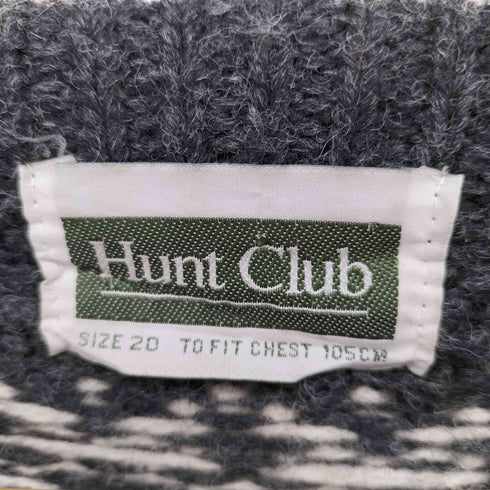 ハントクラブ HUNT CLUB 90S 総柄 プルオーバーニット メンズ