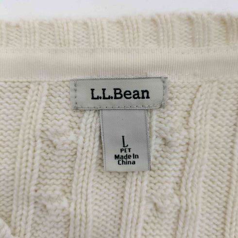 エルエルビーン L.L.Bean クルーネック コットン ケーブル ニット レディース import:L