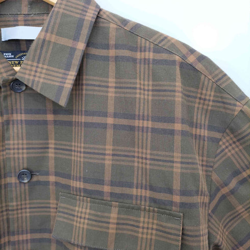 センスオブプレイス SENSE OF PLACE NewzealandwoolチェックCPOシャツ メンズ JPN:M