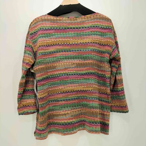 ミッソーニ MISSONI 90-00S イタリア製 総柄 3Dプルオーバー ニット レディース