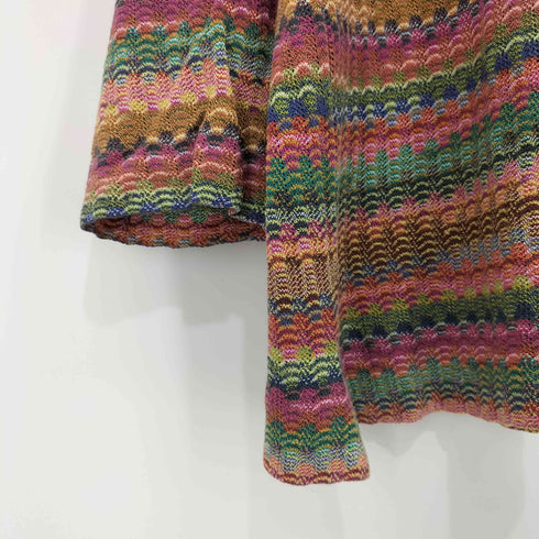 ミッソーニ MISSONI 90-00S イタリア製 総柄 3Dプルオーバー ニット レディース