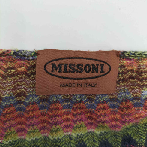 ミッソーニ MISSONI 90-00S イタリア製 総柄 3Dプルオーバー ニット レディース