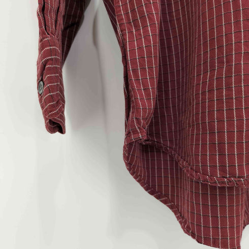 チャップスラルフローレン CHAPS RALPH LAUREN 90S インドネシア製 チェック L/S ボタンダウンシャツ メンズ import:L