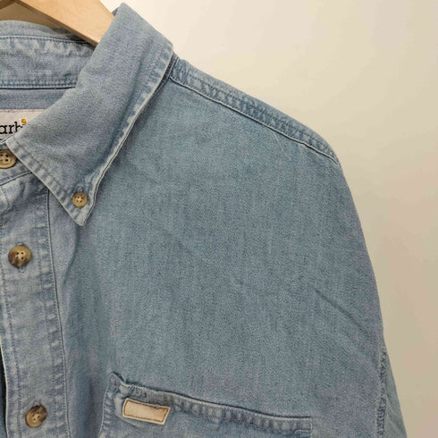 カーハート Carhartt 90S オーバーサイズ デニム ボタンダウンワークシャツ メンズ import:XL