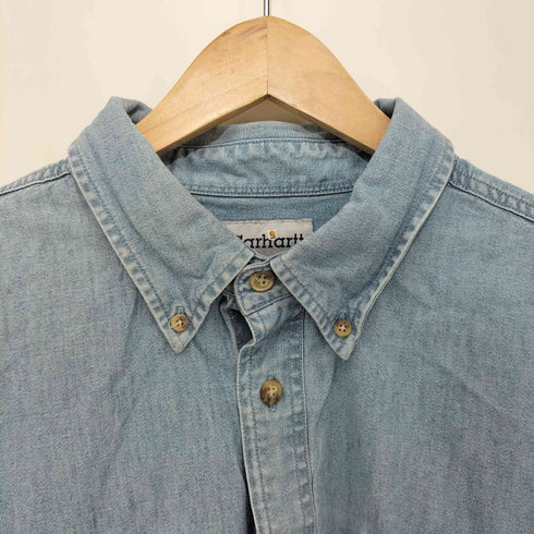 カーハート Carhartt 90S オーバーサイズ デニム ボタンダウンワークシャツ メンズ import:XL