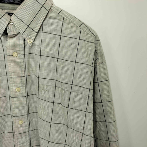 トミーヒルフィガー TOMMY HILFIGER フィリピン製 シンプルチェック ボタンダウンシャツ メンズ import:L