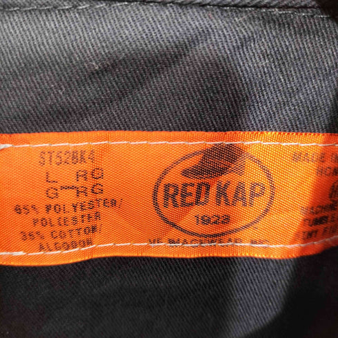 レッドキャップ RED KAP フロントポケット 企業ロゴ L/S ワーク シャツ メンズ L-RG