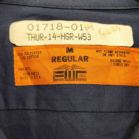 EWC USA製 企業パッチ L/S ワーク シャツ メンズ M-R