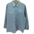 ビッグベン BIG BEN USA製 企業ロゴワッペン フロントポケット ポリコットン L/S ワーク シャツ メンズ import:XL