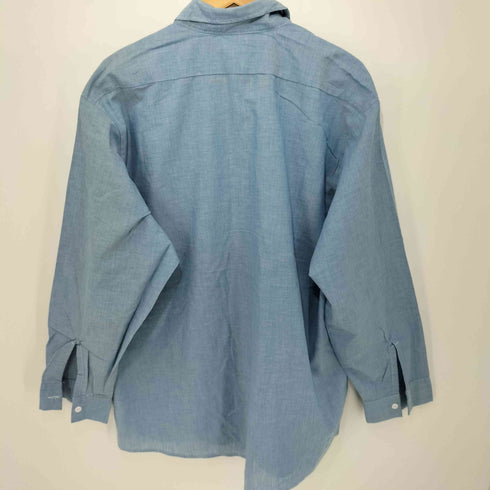 ビッグベン BIG BEN USA製 企業ロゴワッペン フロントポケット ポリコットン L/S ワーク シャツ メンズ import:XL