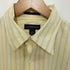 ランズエンド LANDS END SUPIMA NO IRON OXFORD 企業ロゴ ストライプ ボタンダウン S/S オックスフォード シャツ メンズ 16