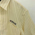 ランズエンド LANDS END SUPIMA NO IRON OXFORD 企業ロゴ ストライプ ボタンダウン S/S オックスフォード シャツ メンズ 16