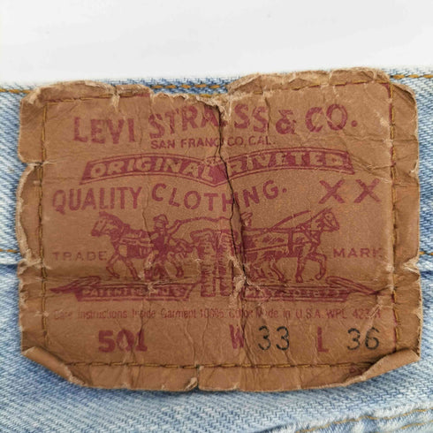 リーバイス Levis 90S 1992年製 USA製 バレンシア工場 501XX ボタンフライ デニムパンツ ボタン裏555 メンズ W33 L36